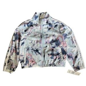 NWT Adidas mockneck tricot jacket Sz 8